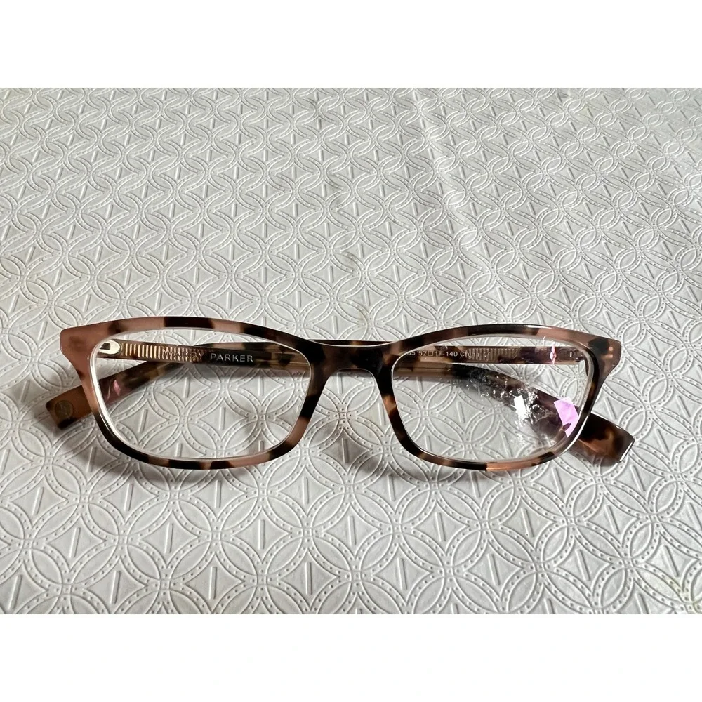 Warby Parker Annette 285 Eyeglasses Brown Tortoise Rectangular Frames 52-17-140